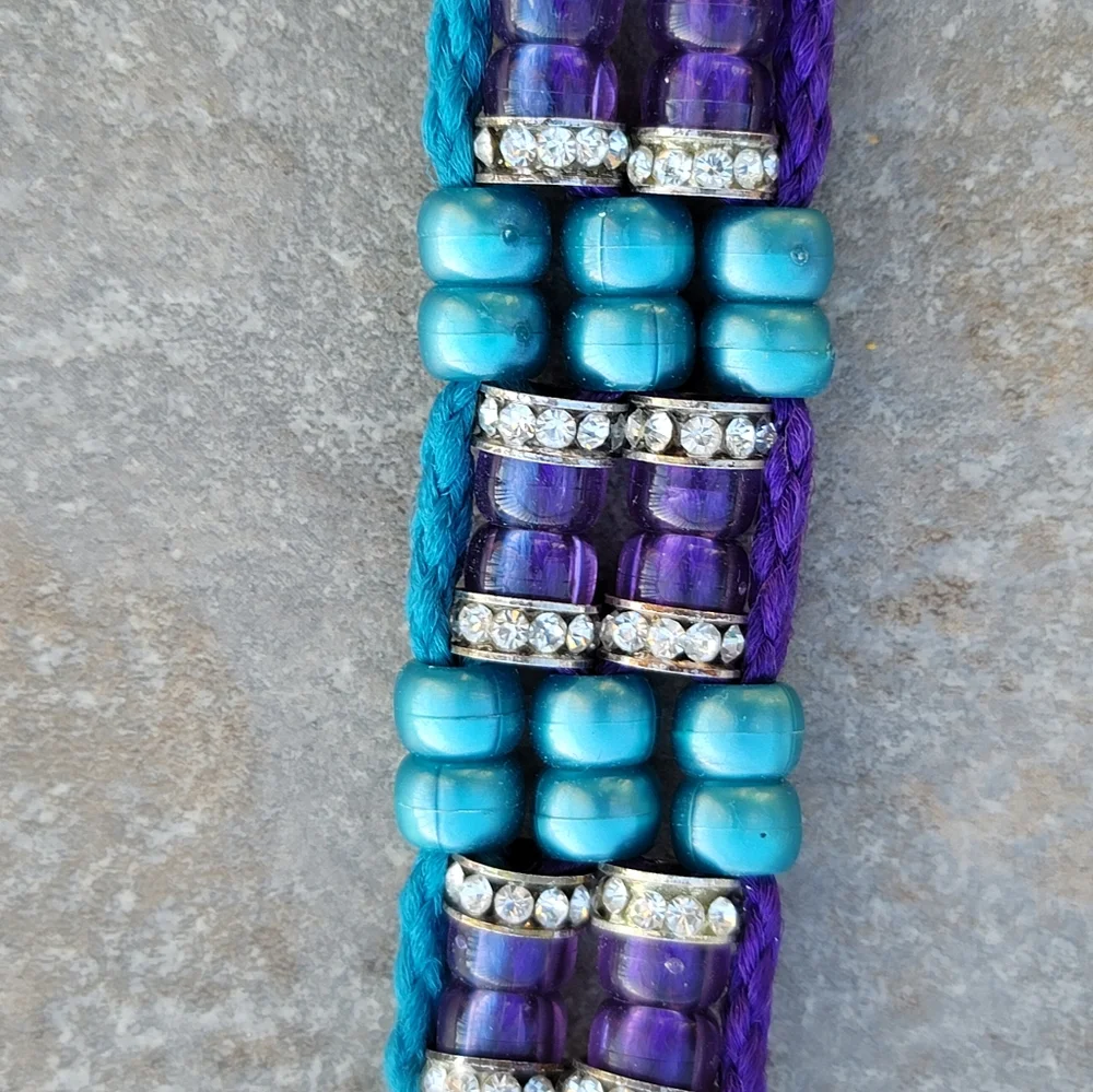Custom Handmade Beaded Bling Dog Collar